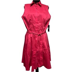 New York & Company Pink Sleeveless Mini Dress Sz L NWT PTP 19.5”